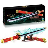 One Piece Sandai Kitetsu Katana Building Set, 790PCS Roronoa Zoro Anime Sword with Sheath Stand for Fans 8+