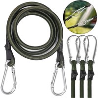 AliExpress 34/60/93/120cm Bungee Cord Elastic Tie Strap String Carabiner Hooks Kayak Cycling Luggage Packing Ropes Camping Accessories
