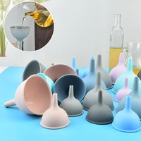S/M/L Silicone Large Diameter Funnel Bottle Filter Separator Funnel Oil Pot Funnel Silicone Funnel Empty Bottle Packing Tool