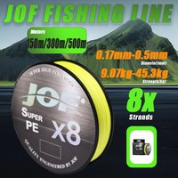 JOF X8 Strong 150M 300M 500M 8 Strand Weaves PE Braided Fishing Line Multifilament 8 Braid Wire 20 30 40 50 60 80 100LB