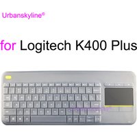 K400 Plus Keyboard Cover for Logitech K400 Plus for Logi K400+ Wireless Silicone Protective Protector Skin Case Funda