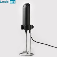 Powerful Milk Frother Handheld Coffee Foam Maker for Lattes USB Rechargeable Electric Whisk Drink Mixer for for Latte Cappuccino