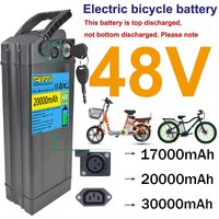 New Silverfish-Batterie Pour Vélo Électrique, 48V, ,20Ah, 30Ah, 17Ah, Batteries Haute Capacité, Cellules 18650 Power 500-3000W