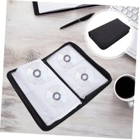 Album Storage Sleeve Dustproof Zipper Album Storage Holder Case Double-side CD DVD Storage Organizer Wallet Album Carrying Case