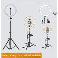 LED Selfie Ring Lighting Photographic Selfie Ring Lamp USB Remote Fill light For YouTube TikTok Video Live Phone Holder & Tripod