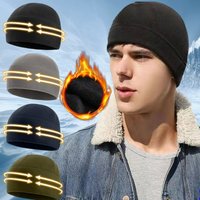 AliExpress NONE Fashion Men Polar Fleece Hat for Outdoor Camping Cycling Windproof Autumn Winter Beanie Cap Women Thicken Warm Ski Fleece Hat