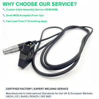 Teradek Bolt ARRI Alexa Mini D P Tap fgg 0b 4pin lemo compatible Power Harness Cable Assembly Soldering Electronic custom DIY
