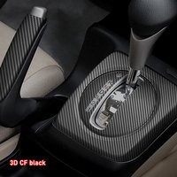 Car Interior Sticker Gear Box Protective Film For Honda Civic 8th Gen 2004-2011 Car Gear Panel Sticker Carbon Fiber Black