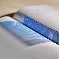 Art Aesthetic Ocean Theme Book Page Clip Creative Film Acrylic Bookmark Student Reading Mark Book Accessories School Gift