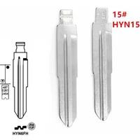 10pcs 15# HYN15 HYN6 Flip KD Blank Key Blade HYN6FH for Hyundai Elantra Tucson Kia Cerato for KD Keydiy Xhorse VVDI Remotes