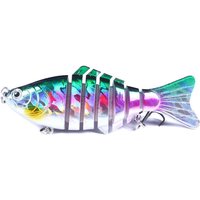 3pcs 10cm-16.9g 3D Eyes Multi Jointed Sections Hard Bait Wobblers Minnow Fish Tackle for Bass Carp Fishing Accessories