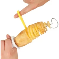 2025 Hot Kitchen Whirlwind Potato Spiral Cutter Potato Tower Making Machine Vegetable Slicer Vegetable Tools Accessories Gadgets