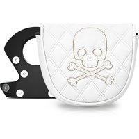 1pc Skull Style Club Head Cover, Golf Putter Club Head Cover, Half Circle Putter Head Cover, Club Head Cover-PU.