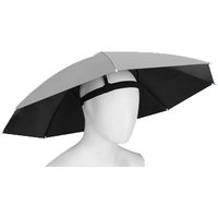 Outdoor Portable Umbrella Hat Sunscreen Waterproof Fishing Umbrella Universal Headwear Hats Sun Camping Beach Foldable Hats