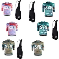 SYN Jersey Men's bib Sponge cushion Cycling suit set road bike riding short ball jacket quick drying clothes cycling shirt