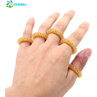 ●5Pcs Finger Massage Ring Acupuncture Acupressure Health Care Body Massager