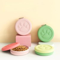 Pet Outdoor Multi Functional Portable Dog Food Bowl Snack Box Outdoor Camping Pet Care Food Storage Box