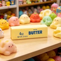 Squishy Toy Butter Stick Slow Rising Squeeze Toy Butter Bar Squishy Fidget Toy Anti Stress Release Hand Relax Gift Toy
