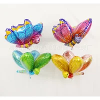 4D Modeling Birthday Decoration Stereo Floating Empty Theme Party Butterfly Dragonfly Aluminum Helium Balloon Park Decor