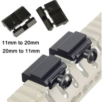 Tactical 2Pcs/Set Red Dot Sight Mount Adapter 20mm Picatinny Rail Mount 11mm Dovetail Mounts Hunting Optics Accessories