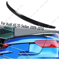 For Audi A5 S5 B8 B8.5 4Door 2009-2016 Car Rear Roof Spoiler Splitter Wing Rear Trunk Roof Lip Cap Spoiler Wing Bodykit Tuning