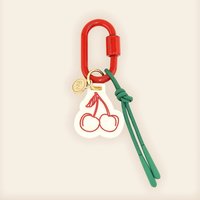 Acrylic Charms Retro Rope Woven Pendant Contrasting Geometric Mobile Phone Pendant Cartoon Car Keyring Bag Chain Charms