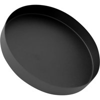 Black Round Stainless Steel Decorative Tray Multipurpose Serving Fruit Jewelry Storage Tray Desktop Vanity Metal Plate Home