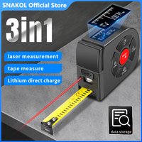 Snakol Laser Tape Measure 2 In 1 Distance Meter Digital Tape Measure High Precision Range finder Ruler Measurement Tool