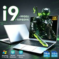 2026 Intel Core i9 10980HK 9900U Laptop Windows 11 Pro 16GB RAM 1TB 2TB SSD Portable Gaming Laptops Computer 15.6“ Notebook PC