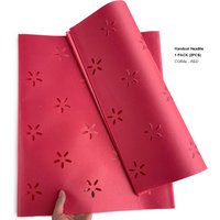 2PCS/ Pack Handcut Coral red SEGO Headtie Fashionable African Gele Ipele High Quality Head Tie Wrap Traditional Bandana Scarf