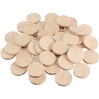 2CM Wood Rounds for Crafts Unfinished Wood Circles Discs for Wreath Boards Crafts Painting and Christmas Halloween Decoration