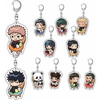 Q Jujutsu Kaisen Gojo Satoru Yuji Itadori Megumi FushiguroNobara Kugisak Cute Anime Cosplay Pendant Car KeyChain Fans Gifts