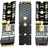 Adapter for M.2 WiFi Card To NVMe Tools Included M2 A+E Key To M2 NVME Adapter Converter for 2230 2242 2260 2280 SSD