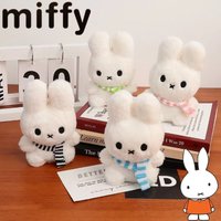 Cute Miffy Rabbit New Sweet Creative Cartoon Pattern Plush Toy Pendant Fashionable Versatile Portable Decorative Keychain Gift
