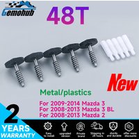 48 Teeth Metal Gear for Retractable Side Rearview Mirror For Mazda 3/BL/2 Plastic rod worm Car parts tools repair kit new diy