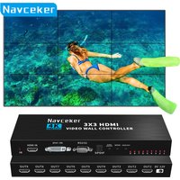 4K HDMI Video wall controller 3x3 HDMI DVI Video wall Processor 1X2 1X4 1X3 2X1 2x3 3x2 4X2 multi video screen processor splicer