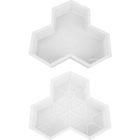 DIY Plastic Walkway Mold DIY Manually Paving Maple Leaf Pathway Pavement Mold Paving Cement Brick Stone Road Concrete Molds