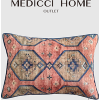 Medicci Home Traditional Persian Pattern Decorative Cushion Cover Ultimate Blend Of Style Lumbar Pillowcase For Living Room Sofa