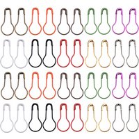 100Pcs Iron Metal Safety Pins Gourd Shape Knitting Stitch Marker Tag Hangtag Pin DIY Craft Latch Sewing Tool Crochet Accessories