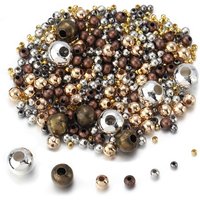 20-500PCS Plated Metal Beads 2/2.4/3/4/5/6/8/10/12MM Round Iron Spacer Loose Beads For Decoration Making DIY Sewing Accessories