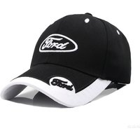 Embroidery Car Baseball Cap Outdoor Sun Hats For Ford Fiesta Focus Kuga F150 Ranger Raptor KA Fusion Mondeo Edge Mustang Sticker