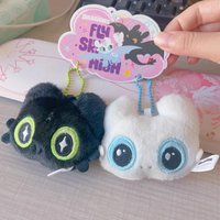 Authentic Dragon Taming Master Toothless Boy Light Sha Couple Plush Keychain Bag Small Pendant Backpack Hanging Gift