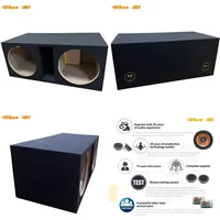 12 Inch Two-in-one HDF Car Speaker Empty Cabinet Enclosure Bass Subwoofer Empty Box