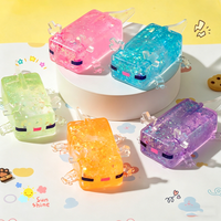 Axolotl Squishy Glitter Maltose Taba Squishy Squeeze Toys Anti-Stress Ball Slow Rising Stress Relief Axolotl Fidget Toy Gift