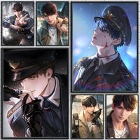 Game L-love And Deepspace Caleb Poster Trendy And Easy-to-Apply Wall Art Stickers For Home Decor And Dorm Room Walls