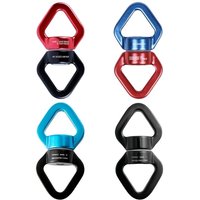 30KN Aluminum Alloys Swing Swivels, Triangular Rotational 360 Degree Rope Swivels Connectors for Rope Swing Yoga Hammock