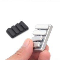 Fidget Zinc Alloy Piano Key Seesaw Click Slider Metal EDC Desk Toy Stress Relief Anti Anxiety Adults Teen ADHD Party Gift Filler