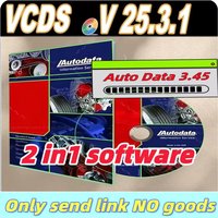 Autodata 3.45 Diagnostics 2025 Software with VAGCOM VCDS 25.3 HEX V2 USB Interface for VAG COM OBD2 Scanner Auto Car Repair Tool