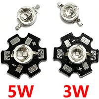 1pcs 3W 5W High Power Light UV Purple LED 365nm 375nm 380nm 385nm 395nm 400nm 405nm Ultraviolet Bulbs Lamp Chips