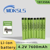 181350A rechargeable lithium battery 4.2V Latest battery with a large capacity and a capacity of 7600mAh. Flashlight battery